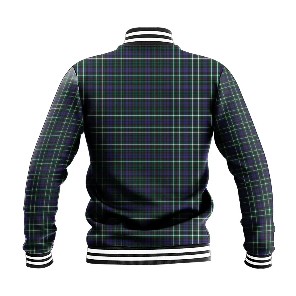 Allardice Tartan Baseball Jacket with Family Crest