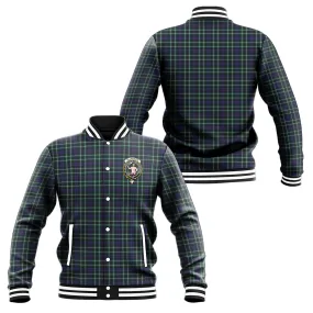 Allardice Tartan Baseball Jacket with Family Crest