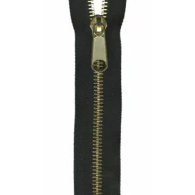 Coats Reversible Separating Metal Zipper 24in Black