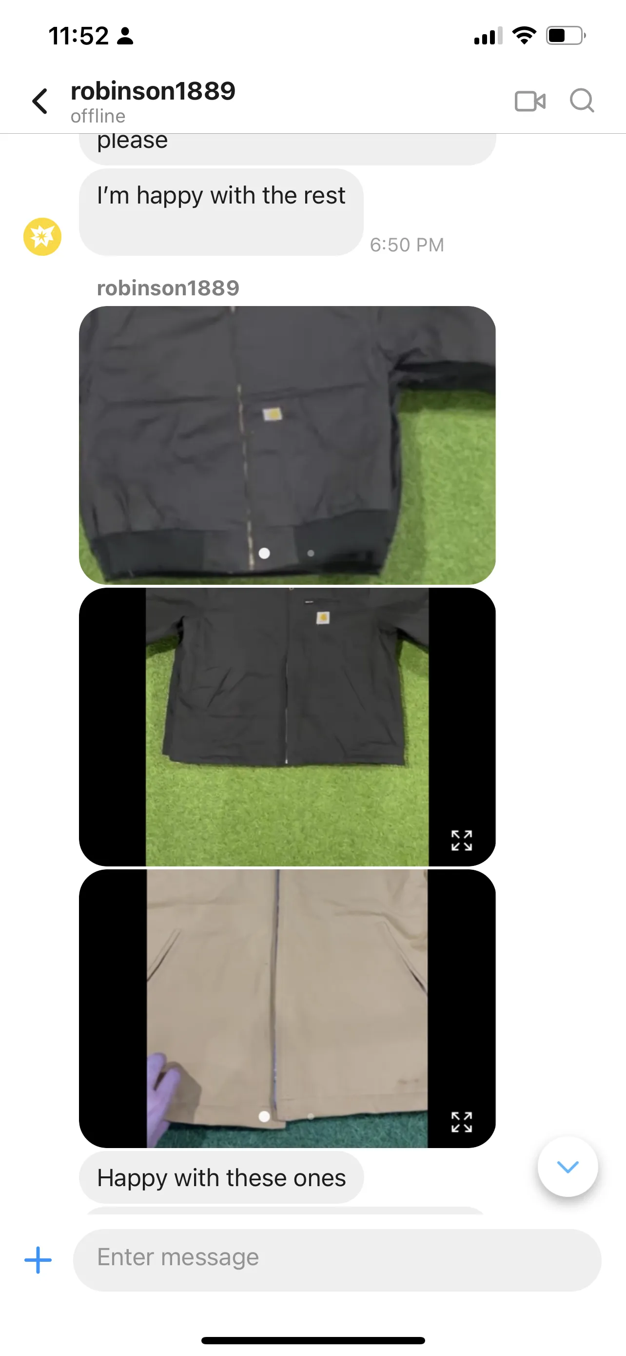 Custom handpick Vintage inspired remake carhartt jackets   10x black Detroit jackets  10x biege Detroit jackets  5 x black hoodie 5 x biege hoodie