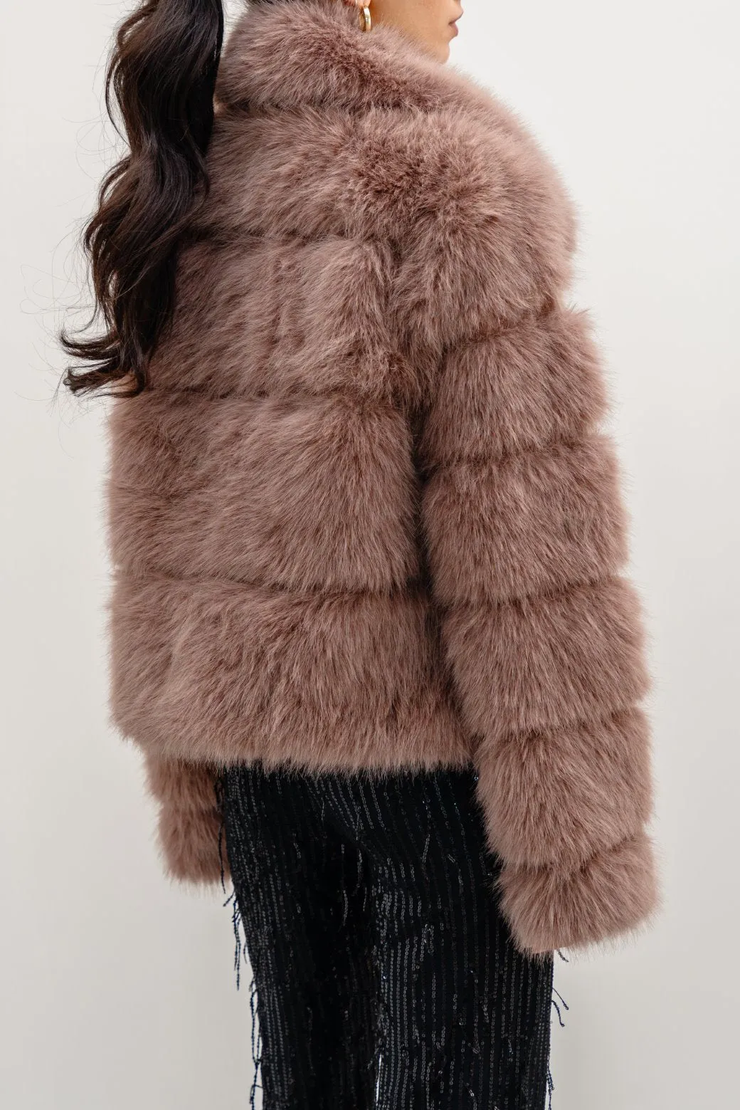FUR ZIPPER JACKET