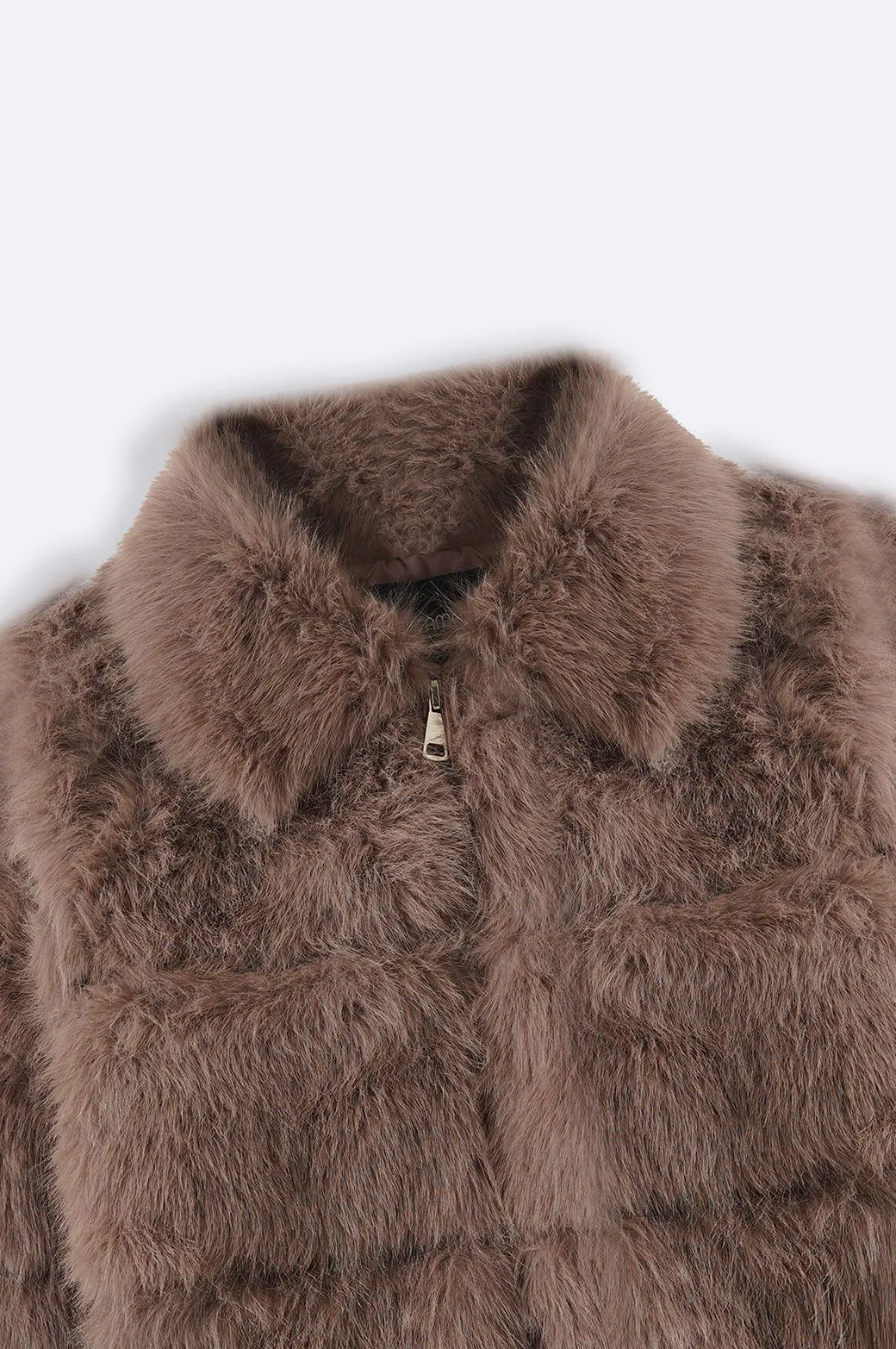 FUR ZIPPER JACKET