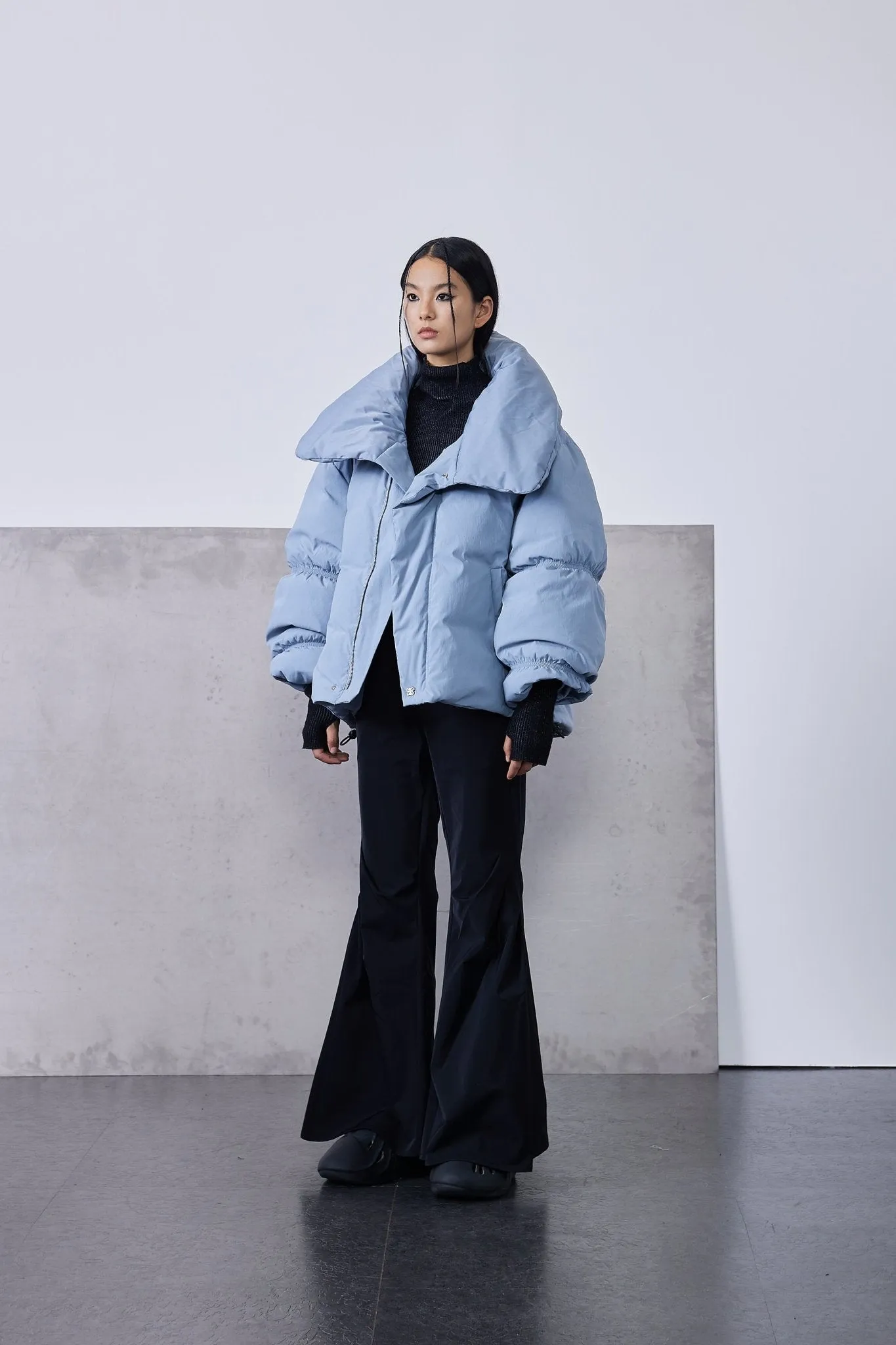 Inclined Placket Down Jacket