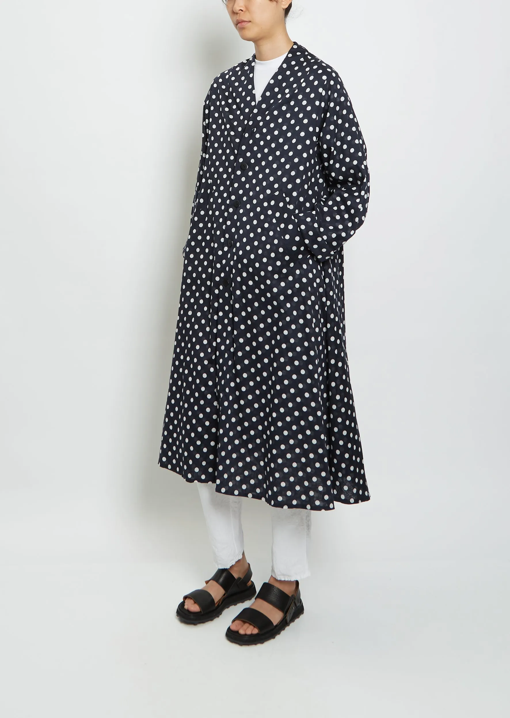 Long Sleeve Button Down Duster
