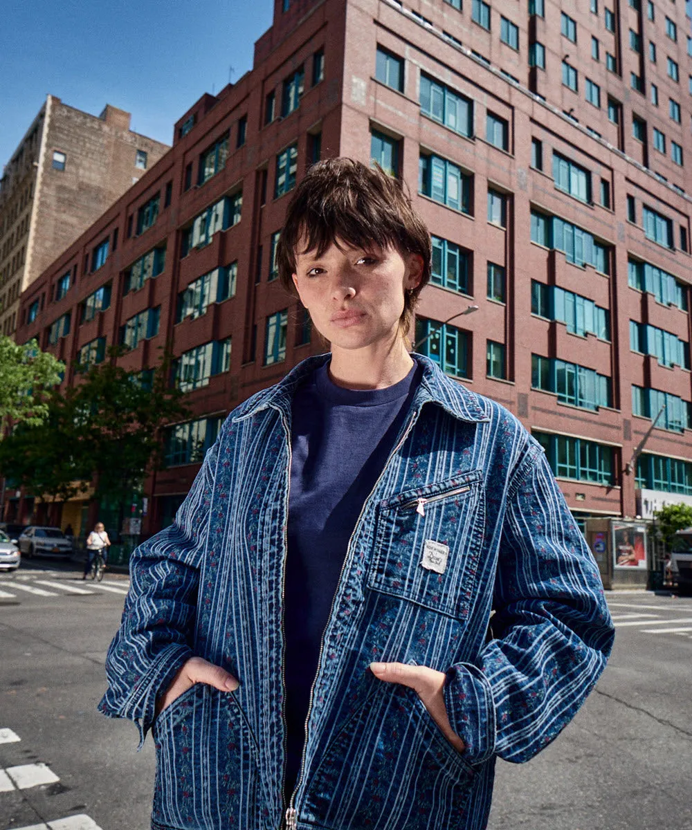 Roy Roger’s X Dave’s New York Collab Denim Work Jacket - Jacquard